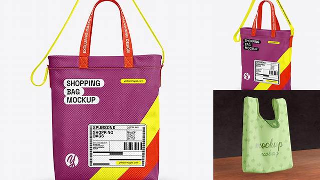 3557+ Spunbond Bag Mockup PSD Download