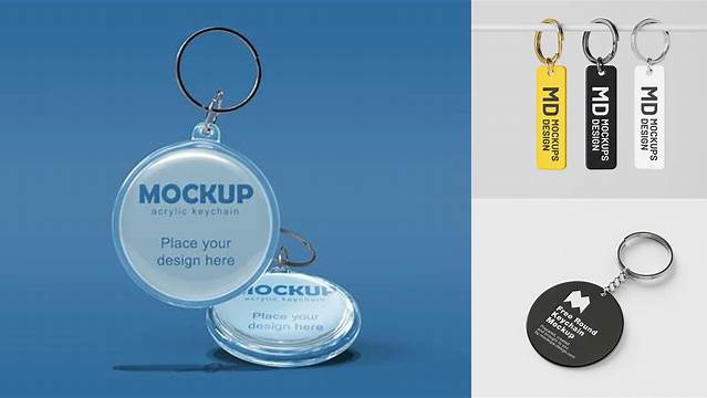 3566+ Keychain Mockup Generator Easy Editable