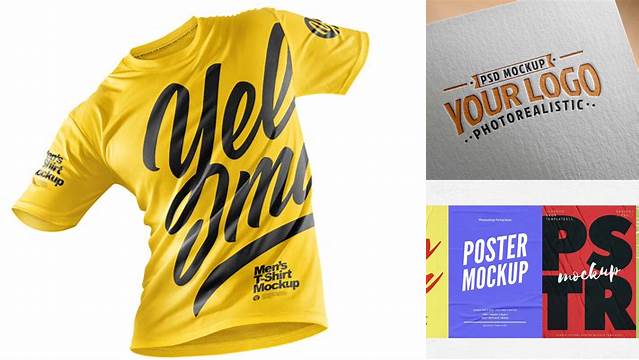 3571+ Yellow Images Mockups Free Download Unique High-Resolution PSD