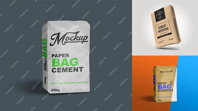 3577+ Cement Bag Mockup Premium PSD Freebie