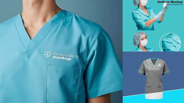 3578+ Nurse Uniform Mockup Free Free PSD