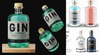 3586+ Gin Bottle Mockup Free Download Free Editable PSD Template