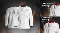 3587+ Chef Uniform Mockup Free Best for Showcase