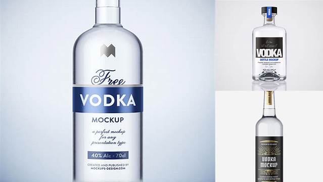 3592+ Vodka Bottle Mockup Free Download Include TIFF