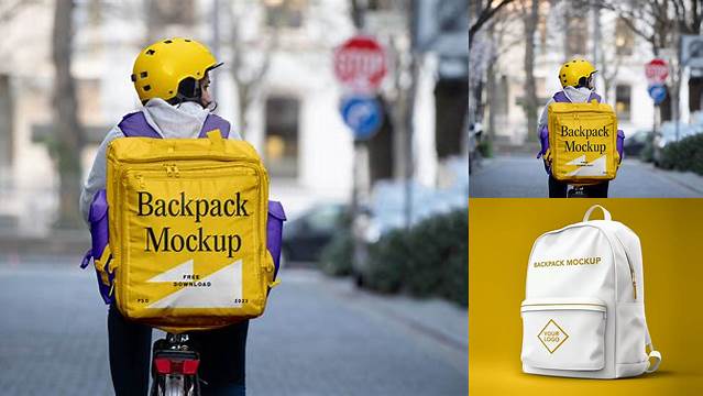 3598+ Food Delivery Backpack Mockup Free PSD