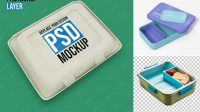 3601+ Mock Up Lunch Box Premium PSD Freebie