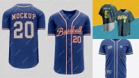 3605+ Jersey Baseball Mockup Best for Showcase