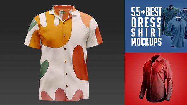 3610+ Short Sleeve Dress Shirt Mockup Free Download Best for Showcase