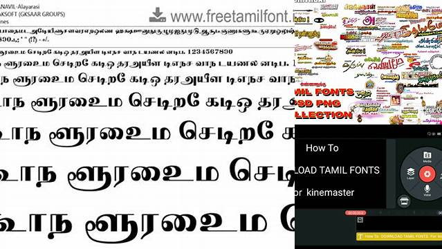 3613+ Tamil Fonts Ttf For Kinemaster Mockup PSD Free Download