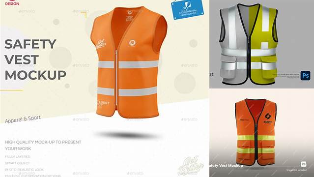 3615+ Safety Vest Mockup Psd Smart PNG Image