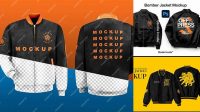 3617+ Bomber Jacket Psd Free Mockup Templates