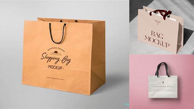 3631+ Square Bag Mockup Exclusive Free PSD