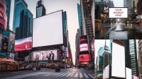 3635+ Times Square Mockup Free Stylish Free PSD