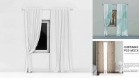 3639+ Curtain Mockup Free Download Best Free Mockup PSD