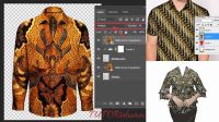 364+ Template Baju Batik Untuk Photoshop Free PSD