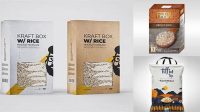 3640+ Rice Box Packaging Mockup Best for Showcase