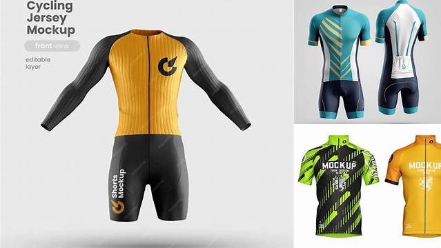 3641+ Cycling Jersey Mockup High Resolution