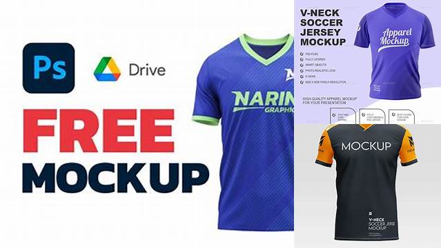 3643+ Jersey V Neck Mockup Exclusive Free Photoshop Mockup