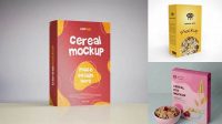 3650+ Cereal Box Mockup Free Smart PNG Image