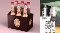 3651+ Beer Packaging Mockup Free Smart PNG Image