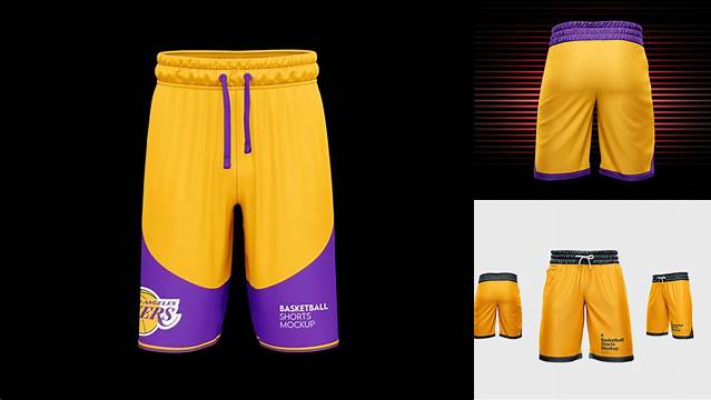 3671+ Basketball Shorts Mock Up Free PSD