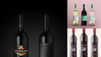 3673+ Wine Bottle Mockup Graphicburger PSD Free Download