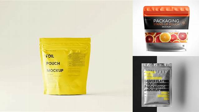 3677+ Transparent Foil Pouch Packaging Mockup Free Download Download PSD Now