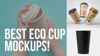 3678+ Mockup Eco Cup Free PSD