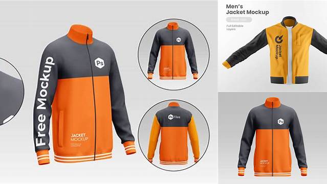 3683+ Mockup Jacket Free Downloadable PSD