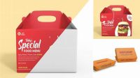 3686+ Paper Lunch Box Mockup PSD Download