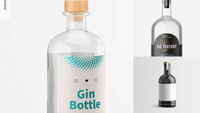 3698+ Free Gin Bottle Mockup Exclusive Free PSD Mockups