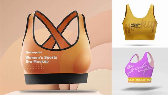 3699+ Sports Bra Mockup Best for Showcase