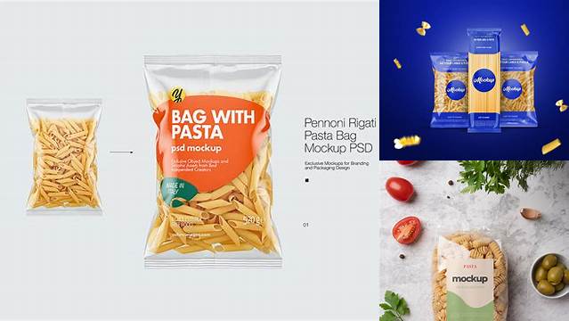 370+ Pasta Bag Mockup Free Download Free