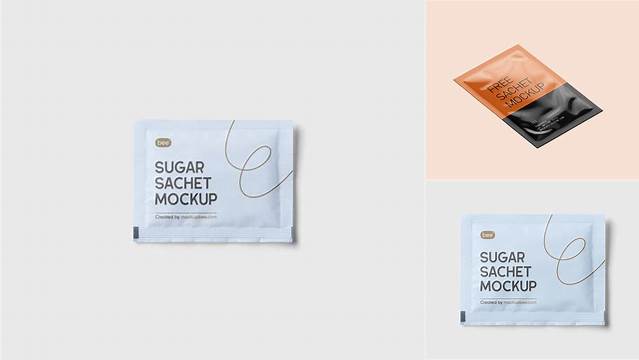 3720+ Sugar Sachet Mockup Free Smart Layer PSD