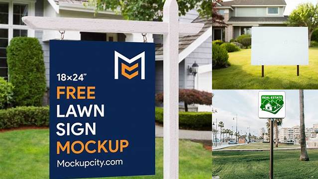 3725+ Real Estate Yard Sign Mockup Free Easy Editable