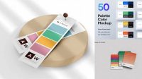 3730+ Color Palette Mockup Free Free PSD