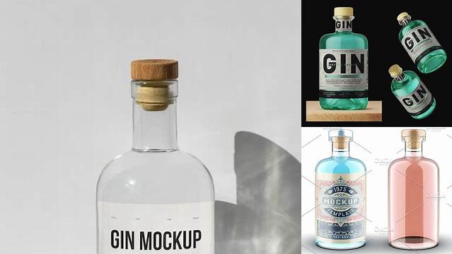 3733+ Gin Bottle Mockup Free Download Exclusive Digital PSD Resource