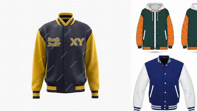 3739+ Letterman Jacket Mockup Free Fully Layered PSD Freebie