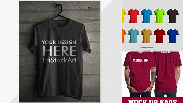 3744+ Mockup Kaos Cdr Mockup PSD Free Download