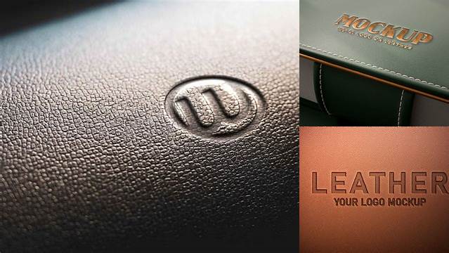 3747+ Leather Logo Mockup High-Quality Editable PSD