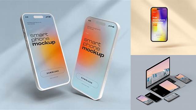 3757+ Computer Phone Mockup Exclusive Free Photoshop Mockup