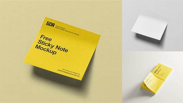 3758+ Sticky Notes Mockup Digital Resource Free Download