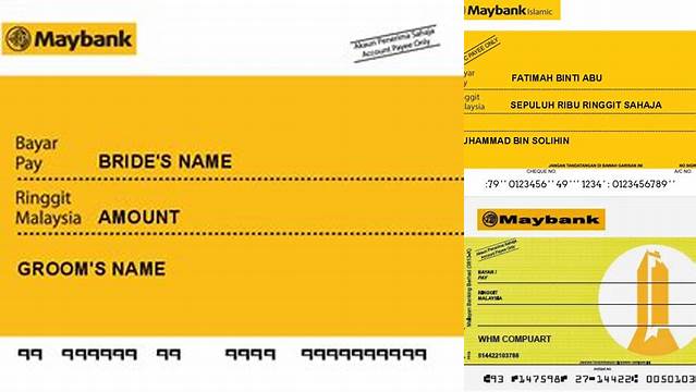 3760+ Maybank Mock Cheque Template Download Smart Object PSD