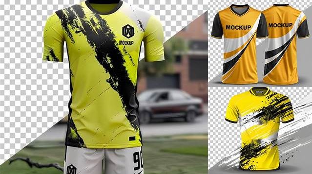 3773+ Soccer Shirt Mockup Editable PSD File