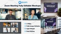 3773+ Zoom Meeting Mockup Psd Versatile PSD Mockup File