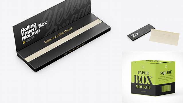 3777+ Rolling Paper Box Mockup Free Download Free