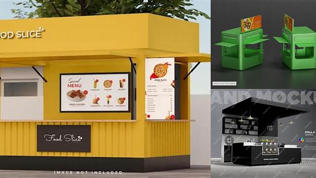 3784+ Food Kiosk Mockup Free Easy Editable