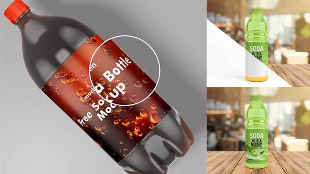 3788+ Soda Bottle Mockup PSD File for Designers