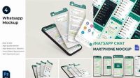 3799+ Whatsapp Business Mockup PSD Free Download