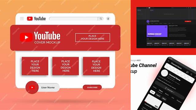 3802+ Youtube Channel Mockup Smart PNG Image